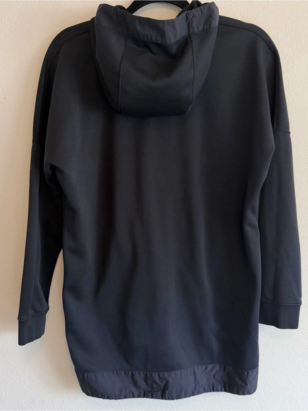 Nike Air Max Women's Hoodie Black Medium 857024 Pull Over Longline Sweatshirt
